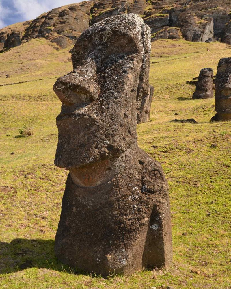 Moais guardianes del pasado